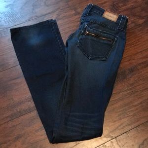 Frankie B denim size 23 zipper details